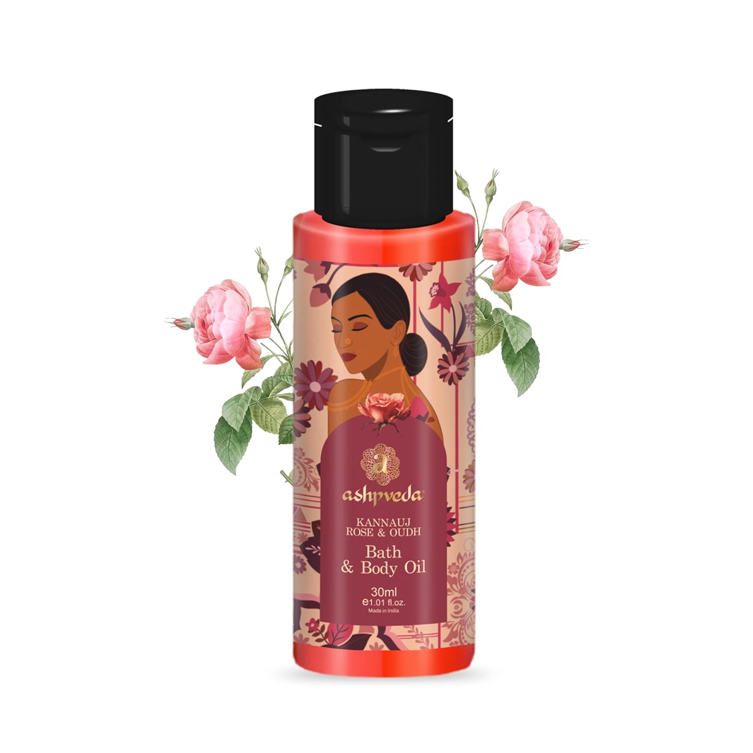 Ashpveda Kannauj Rose & Oudh After Bath & Body Oil (30 ml)