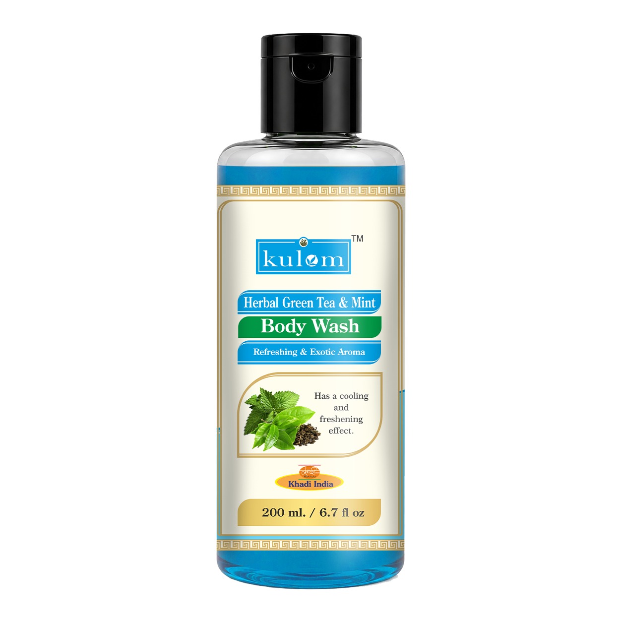Kulom Khadi Herbal Green Tea & Mint Body Wash - 200ml