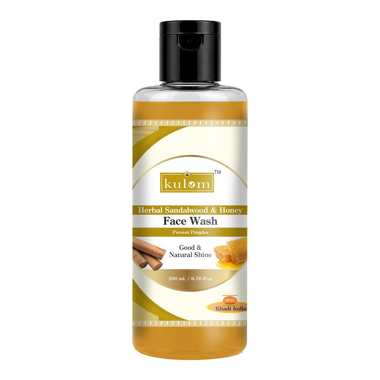 Kulom Khadi Herbal Sandalwood & Honey Face Wash - 200ml