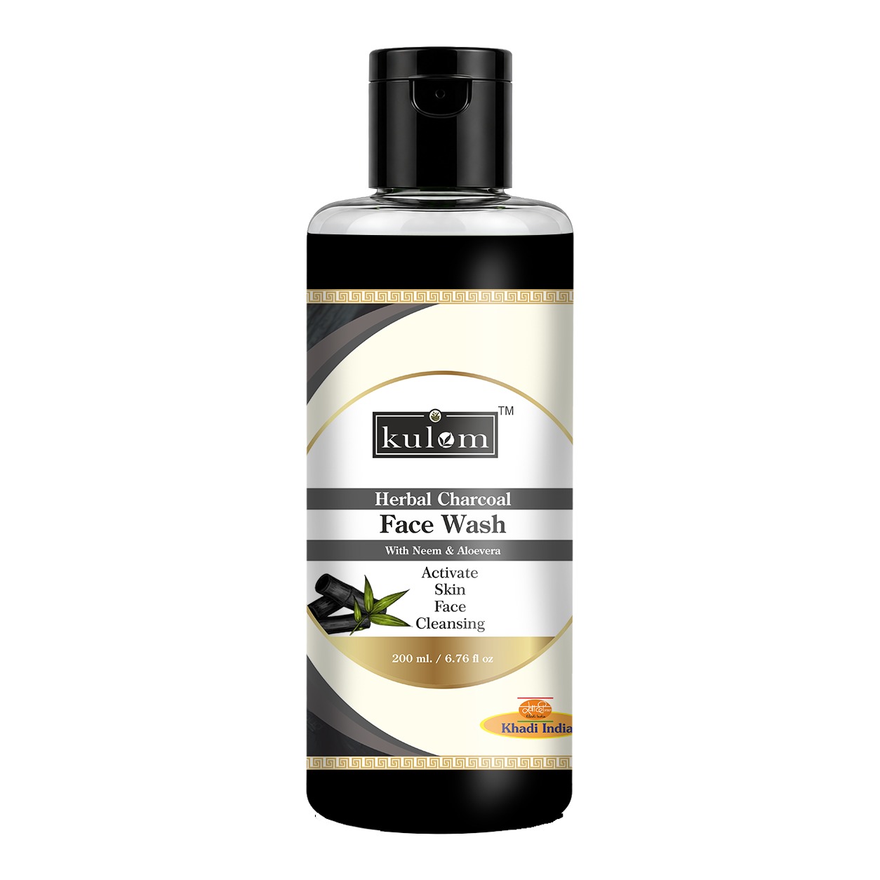Kulom Khadi Herbal Charcoal Face Wash - 200ml