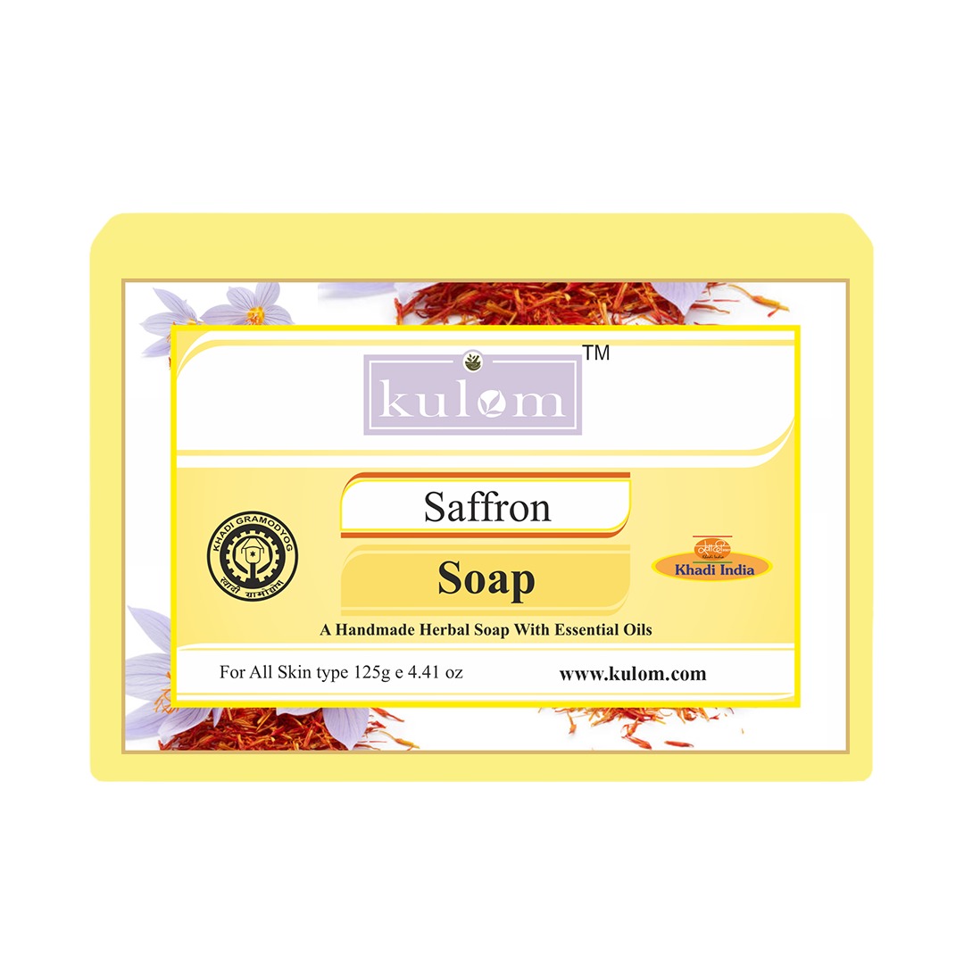 Kulom Khadi Herbal Saffron Soap - 125g