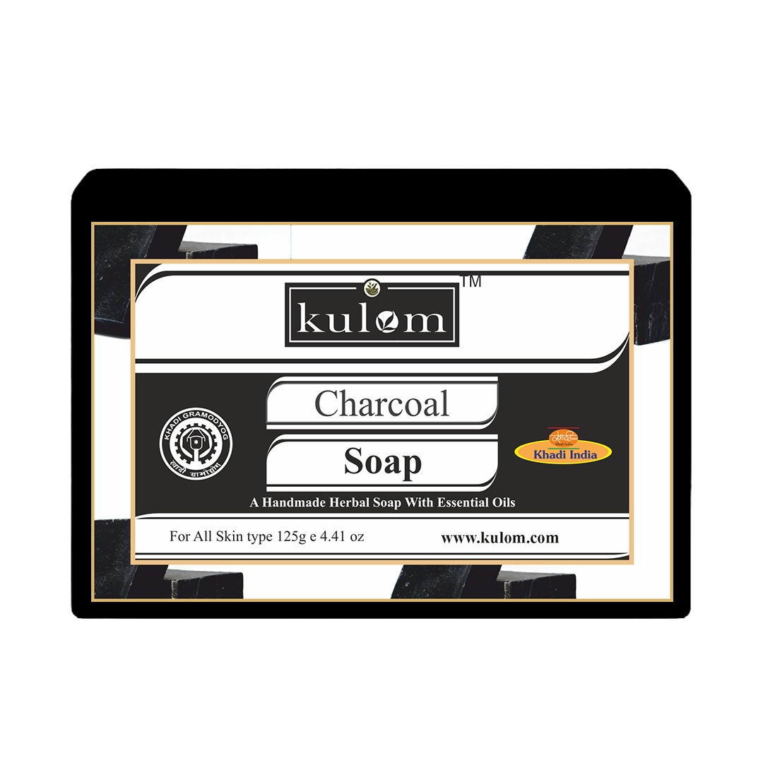 Kulom Khadi Herbal Charcoal Soap - 125g